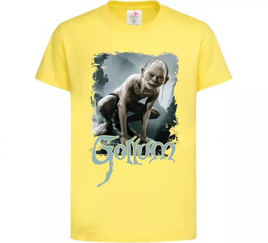 Дитяча футболка Gollum Лимонний фото