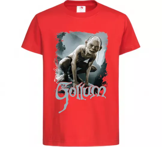 Дитяча футболка Gollum Червоний фото