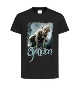 Дитяча футболка Gollum Чорний фото