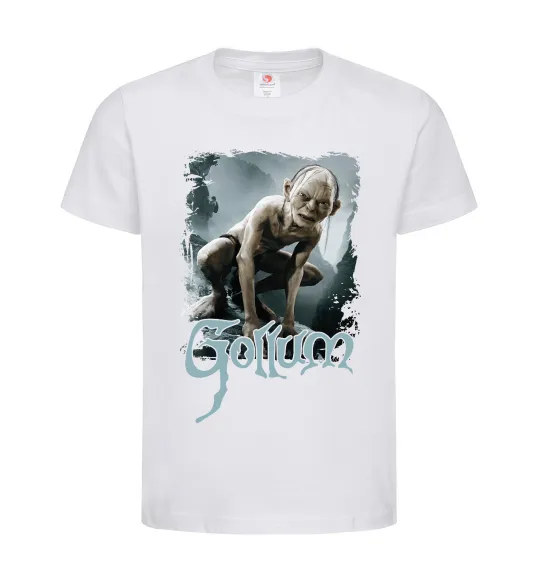 Детская футболка Gollum Белый фото