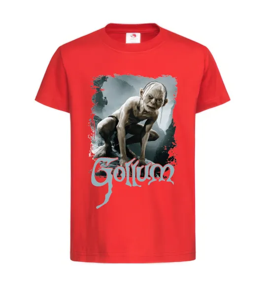 Детская футболка Gollum Красный фото