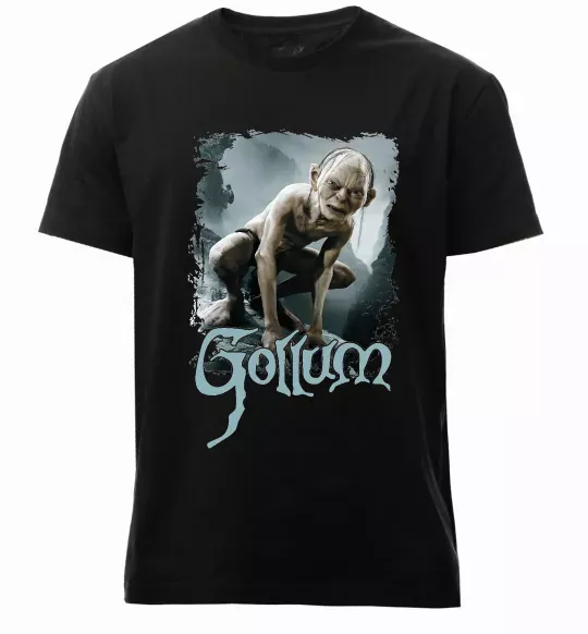 Мужская премиум футболка Gollum Черный фото