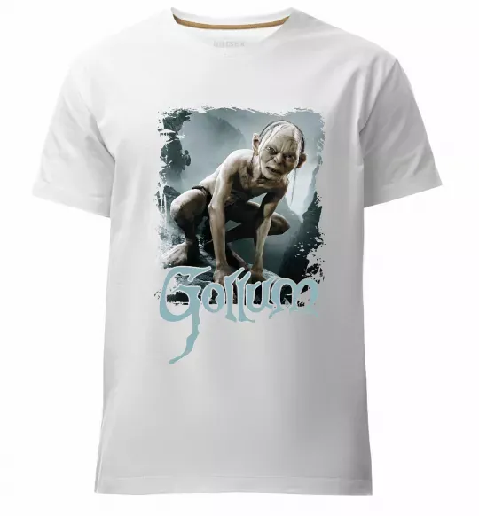 Мужская премиум футболка Gollum Белый фото