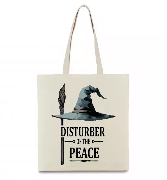 Эко-сумка Disturber of the peace Бежевый фото