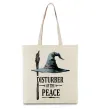 Эко-сумка Disturber of the peace Бежевый фото