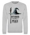 Світшот Disturber of the peace Сірий меланж фото