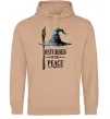 Чоловіча толстовка (худі) Disturber of the peace Пісочний фото