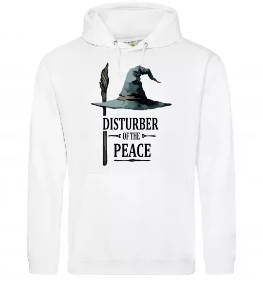 Женская толстовка (худи) Disturber of the peace Белый фото