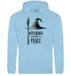 Женская толстовка (худи) Disturber of the peace Голубой фото