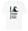 Футболка Оверсайз Disturber of the peace Белый фото