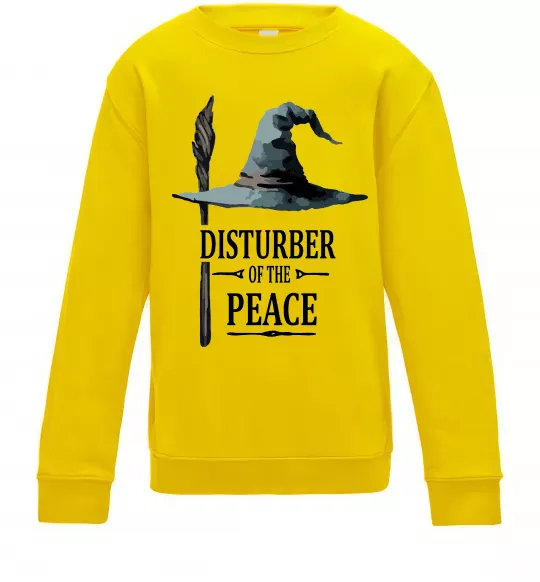 Дитячий світшот Disturber of the peace Сонячно жовтий фото