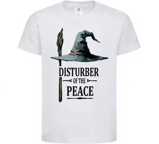 Детская футболка Disturber of the peace Белый фото
