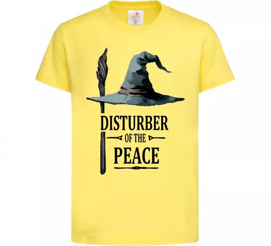 Детская футболка Disturber of the peace Лимонный фото