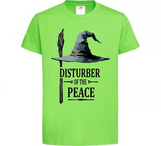 Детская футболка Disturber of the peace Лаймовый фото
