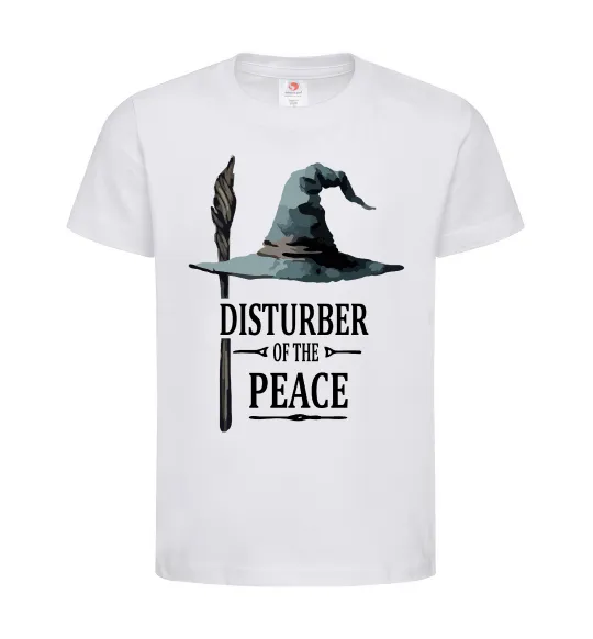 Дитяча футболка Disturber of the peace Білий фото