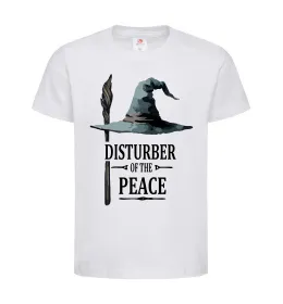 Дитяча футболка Disturber of the peace Білий фото