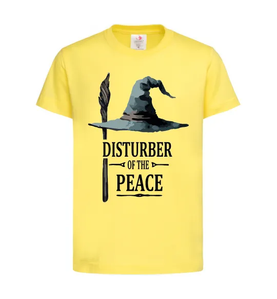 Дитяча футболка Disturber of the peace Лимонний фото