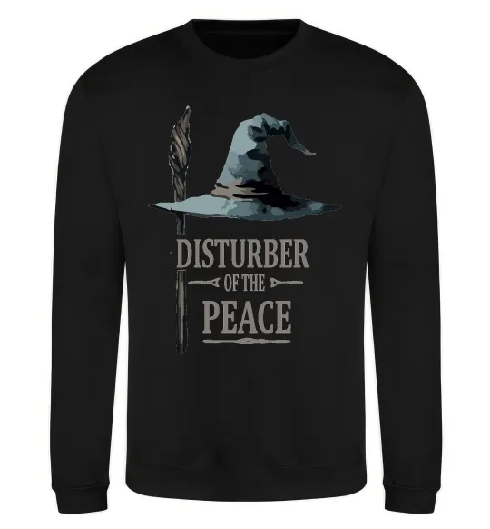 Свитшот Disturber of the peace Черный фото