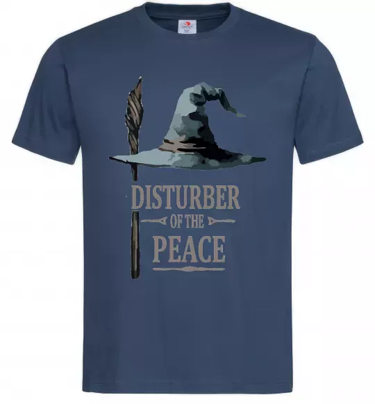 Мужская футболка Disturber of the peace Темно-синий фото