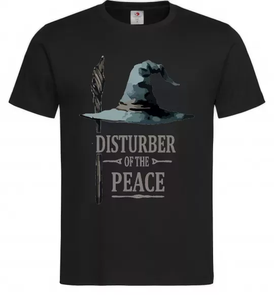 Мужская футболка Disturber of the peace Черный фото