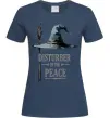 Жіноча футболка Disturber of the peace Темно-синій фото