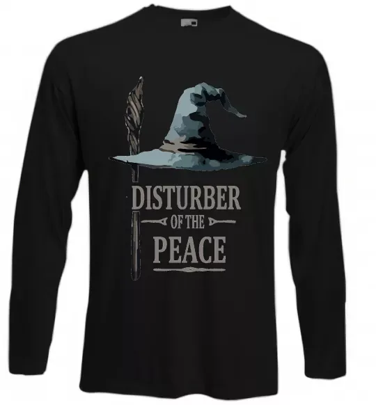 Лонгслив Disturber of the peace Черный фото