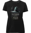 Жіноча преміум футболка Disturber of the peace Чорний фото