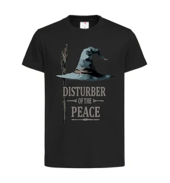 Дитяча футболка Disturber of the peace Чорний фото