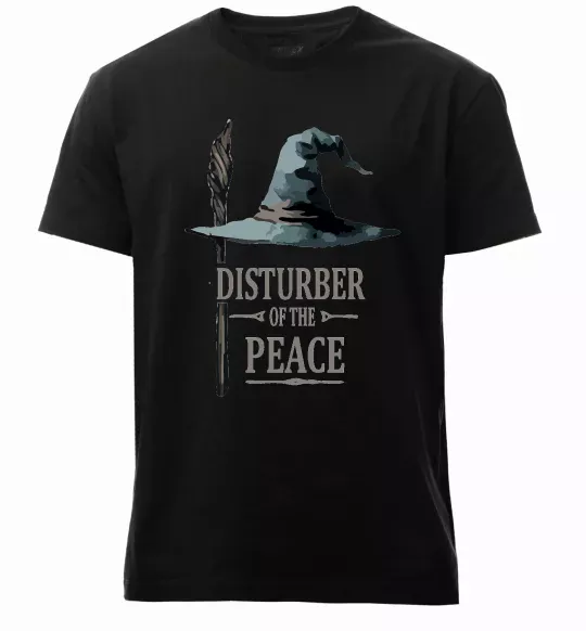 Чоловіча преміум футболка Disturber of the peace Чорний фото