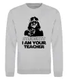 Свитшот Students I am your teacher Серый меланж фото