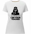 Женская премиум футболка Students I am your teacher Белый фото