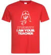 Мужская футболка Students I am your teacher Красный фото