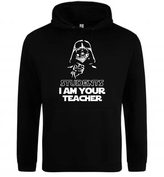 Женская толстовка (худи) Students I am your teacher Черный фото