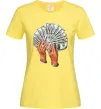 Жіноча футболка Бакси в жіночих руках Лимонний фото