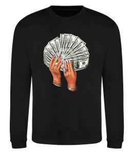 Свитшот Бакси в жіночих руках