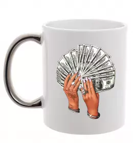 Чашка з кольоровою ручкою