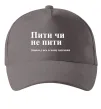 Кепка Пити чи не пити Серый фото