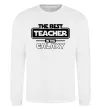 Свитшот The best teacher in the Galaxy Белый фото