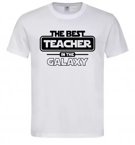 Чоловіча футболка The best teacher in the Galaxy Білий фото