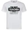 Чоловіча футболка The best teacher in the Galaxy Білий фото