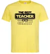 Чоловіча футболка The best teacher in the Galaxy Лимонний фото
