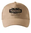 Кепка The best teacher in the Galaxy Песочный фото