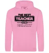 Чоловіча толстовка (худі) The best teacher in the Galaxy Рожевий фото
