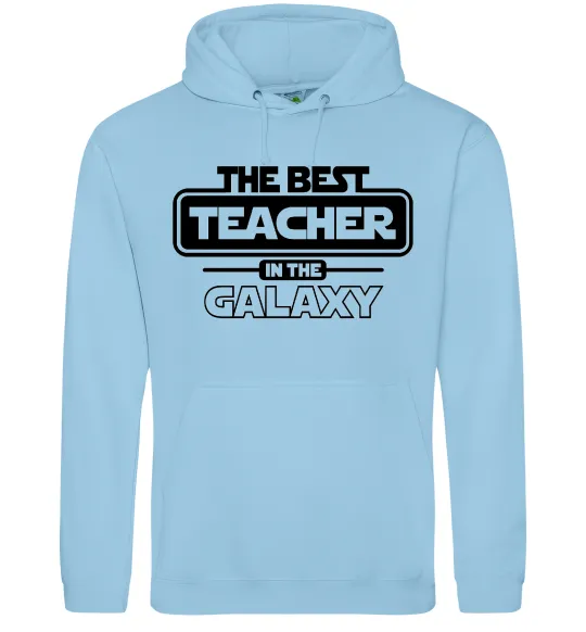 Жіноча толстовка (худі) The best teacher in the Galaxy Блакитний фото