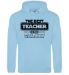 Жіноча толстовка (худі) The best teacher in the Galaxy Блакитний фото