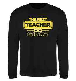 Світшот The best teacher in the Galaxy Чорний фото