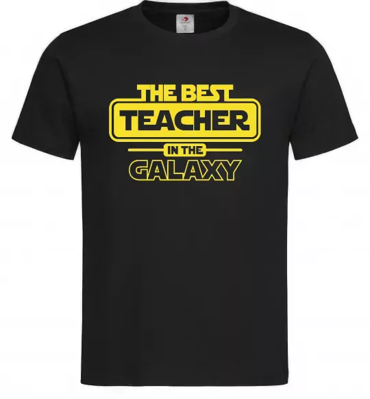 Чоловіча футболка The best teacher in the Galaxy Чорний фото