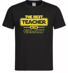 Мужская футболка The best teacher in the Galaxy Черный фото