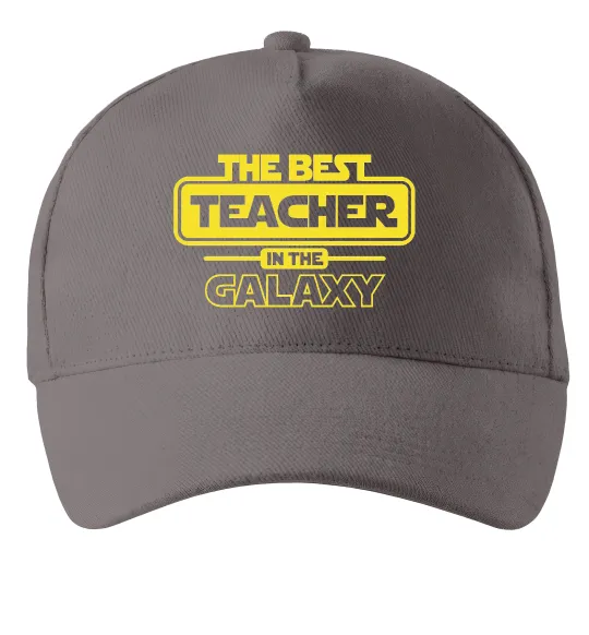 Кепка The best teacher in the Galaxy Серый фото