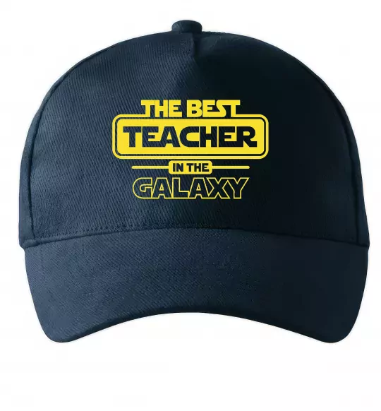 Кепка The best teacher in the Galaxy Темно-синій фото
